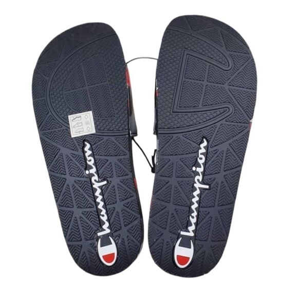 Champion Youth Size 6 Black and Red IPO Camo Slides Sandals - Picture 1 of 4